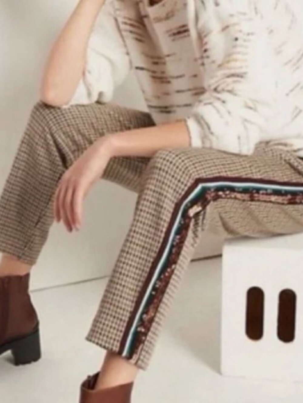 Anthropologie Maeve Bettie Tapered Trousers Size XS